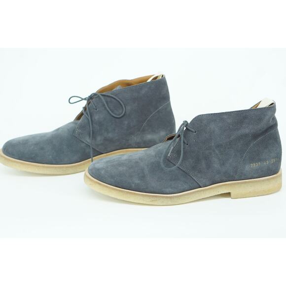 COMMON PROJECTS Men Washed Chukka Boots Grey Lace Up Dress SZ 43 10D US - Picture 5 of 11